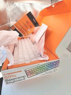 キーボード Higround Crystal Opal Basecamp 65 Higround Basecamp 65 Keyboard - OPAL (Silent Glacier Switch)