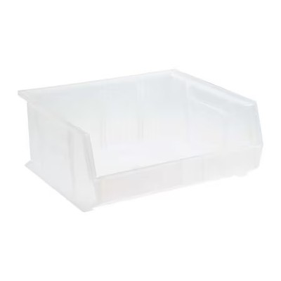 Quantum Storage Systems Qus250cl Hang & Stack Storage Bin, Polypropylene,