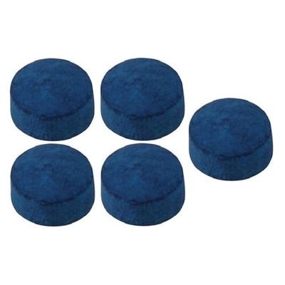 5 Tips Elk Master 13mm Pool Billiard Cue Tips, Soft, Snooker, Leather, Glue On