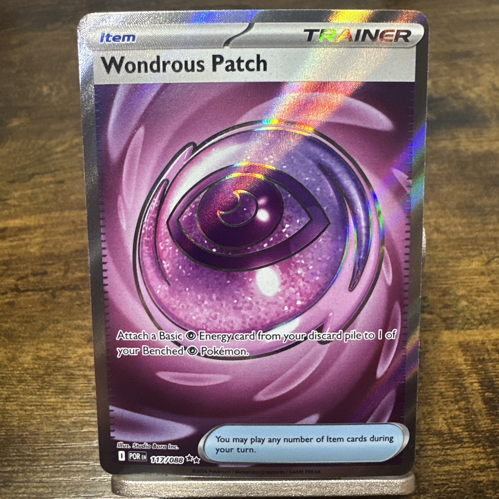 Pokémon TCG Wondrous Patch 117/088 ME03: Perfect Order Ultra Rare Holo Near Mint