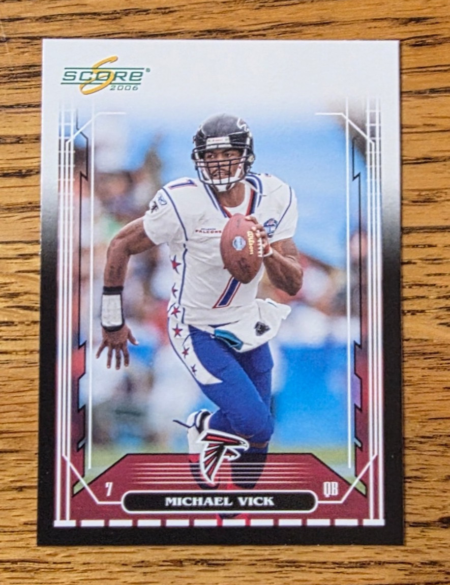 2006 Score Black Michael Vick #01/06 Atlanta Falcons #9