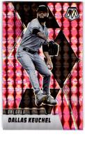 Dallas Keuchel Base Panini Mosaic - Pink Camo 121 NM