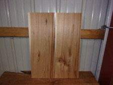 2 PC RUSTIC HICKORY LUMBER WOOD KILN DRIED BOARDS 24"X 9 1/2"X13/16" LOT 1737R