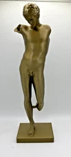 GREEK SCULPTURE YOUNG ATHLETE 9.8 INCH/250 MM, MUSEUM REPRODUCTION