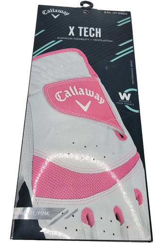 NEW! Callaway Junior X-Tech Golf Glove Left Hand Color White/Pink Regular Small - Picture 5 of 5