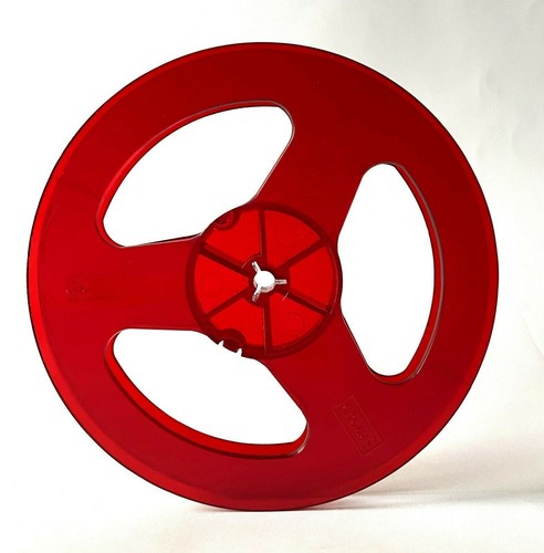 Svema Red 7'' Empty Reel for Recording Tape. For music lovers. Rarity color.