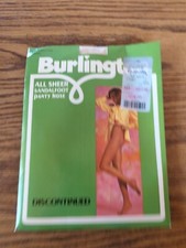 NOS New Vintage Burlington Sheer Pantyhose Sandalfoot Off White Medium