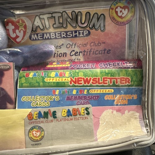 TY Beanie Babies Official Club Platinum Membership Kit 1999 With Coin - Picture 5 of 7