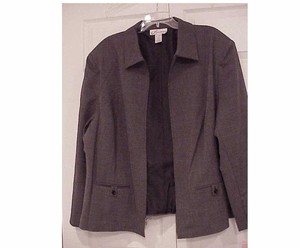 Women S Dress Barn Stretch Jacket Gray Color Size 1x And 2x Nwt