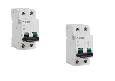 2x Clipsal 4cb204 6 Circuit Breaker 4a 6ka 415v 2 Pole C Curve Electrical Switch Ebay