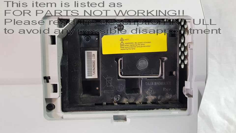 READ DESCRIPTION! Smart LightRaise 40wi 3D Ready DLP HDMI Projector Unit ONLY - Image 4 of 4