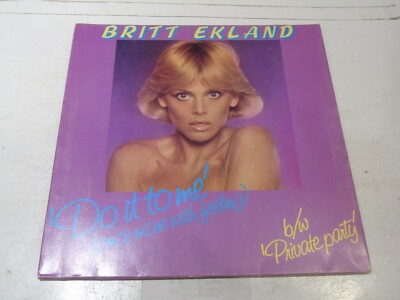 BRITT EKLAND - Do It To Me (Once More With Feeling) - 1979 UK 12'' vinyl single.