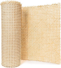 18" Width Rattan Cane Webbing Roll 2 Feet Hexagon Weave Rattan Fabric Furniture