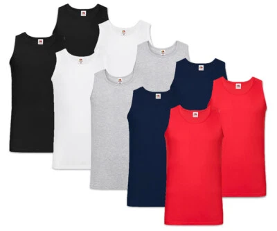 10er FRUIT OF THE LOOM T SHIRTS ATHLETIC MUSKELSHIRT SHIRT TANK TOP M L XL XXL - Bild 1 von 2