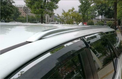 Silver Roof Rack Fits For Toyota Fortuner 2016-2023 Luggage Rails Cargo Bars 2PC - Picture 4 of 6