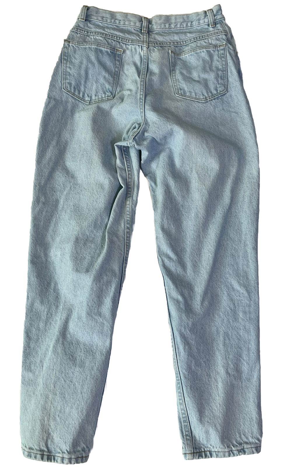 Vintage Wrangler Mom Jeans Sz 16 30x30 Light Wash High Waisted Tapered USA-image