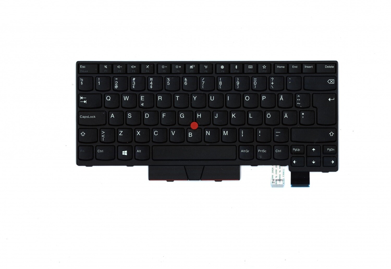 Original 01HX324 Lenovo Thinkpad Keyboard Swedish Non Backlight T470 T480