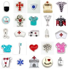 Floating Charms Medical Nurse Doctor fit Glass Lockets