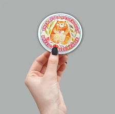 "Therapy Not Enough - I Need to Bite People" Funny Sticker Decal - Made in USA