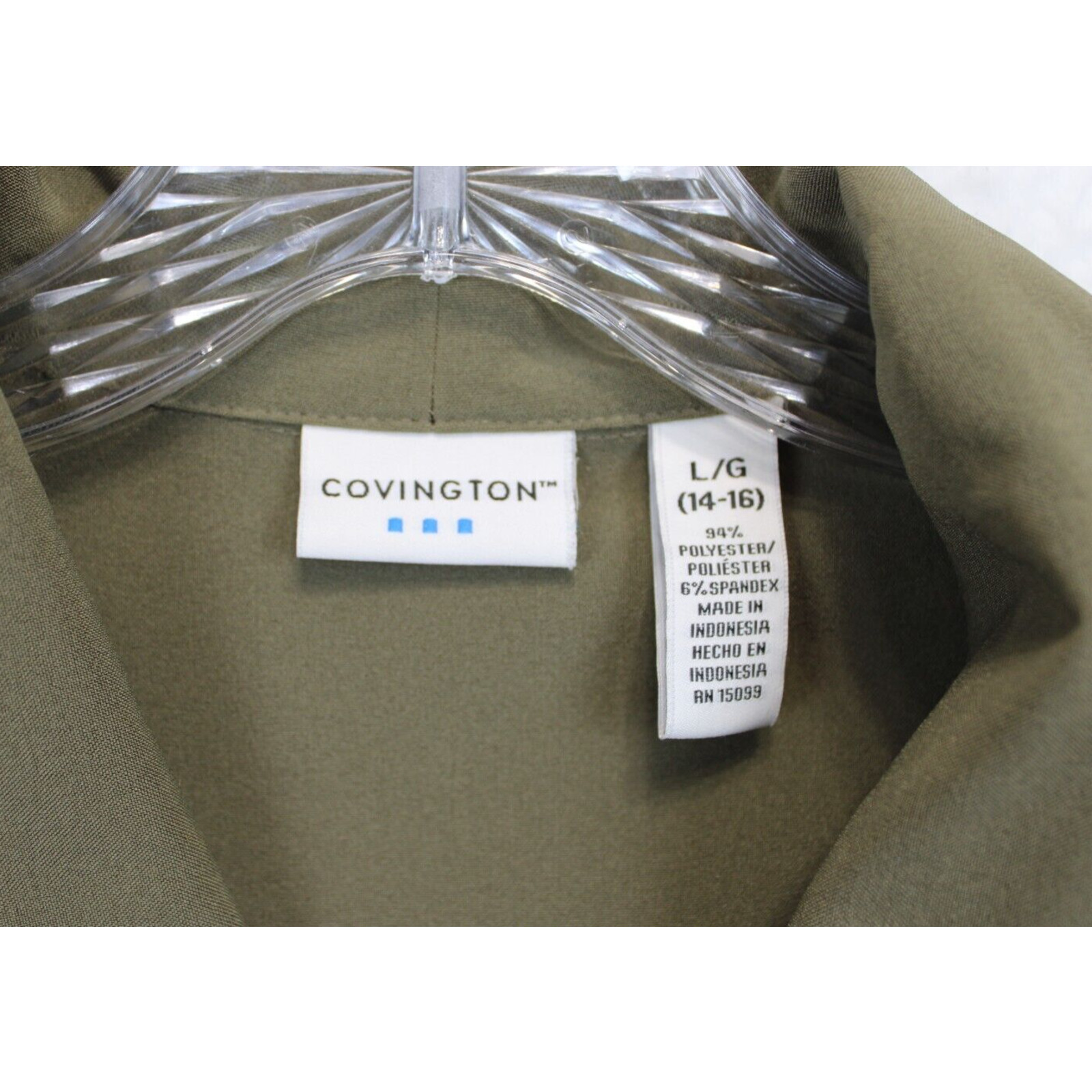 Covington Button Up Rhinestone Blouse Double Coll… - image 7