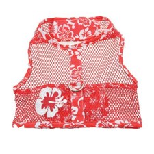 Doggie Design Dog Harness Cool Mesh Hawaiian Hibiscus - Red Leash XS-L NEW