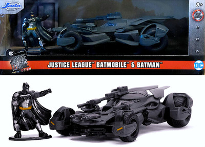 Batmobile, Justice League, mit Batman Figur, Jada Toys Movie Die Cast,  1:32 