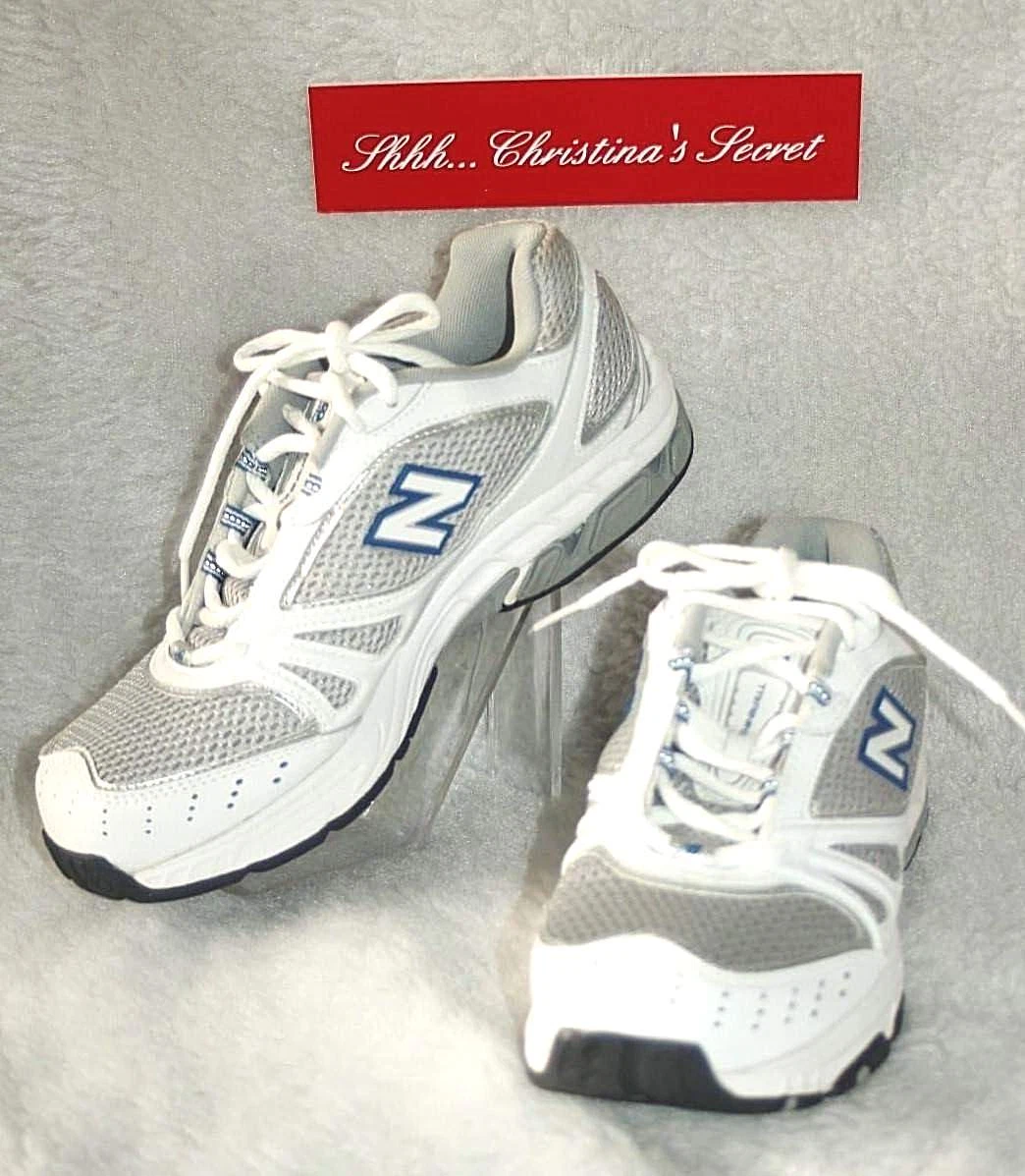 NEW BALANCE Scarpe Uomo Atletiche N F 552 Bianco Grigio Allenamento Tg 7 5 * VG XLNT