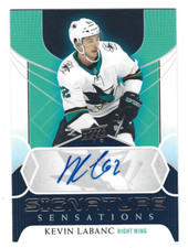 KEVIN LABANC 2020-21 UPPER DECK SERIES 1 HOCKEY SIGNATURE SENSATIONS AUTO