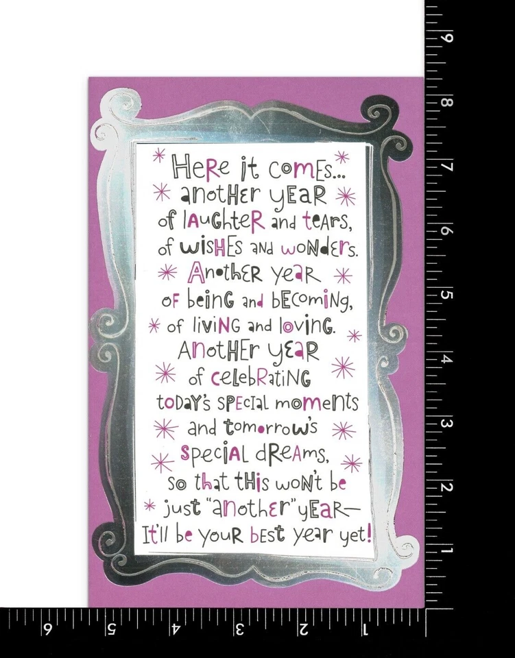 Tarjeta divertida de FELIZ CUMPLEAÑOS, no soy psíquica esperanza para mejor de American Greetings +✉ Foto 3 de 4