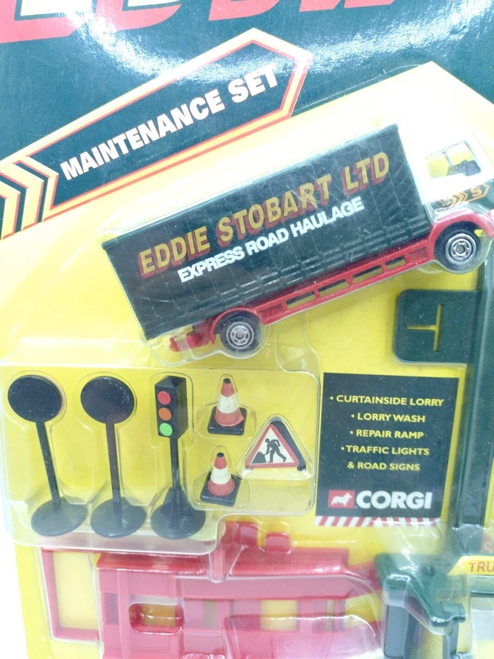 Corgi Eddie Stobart Curtainside Lorry Model Road Maintenance Set New TY88403 - Image 3 of 4