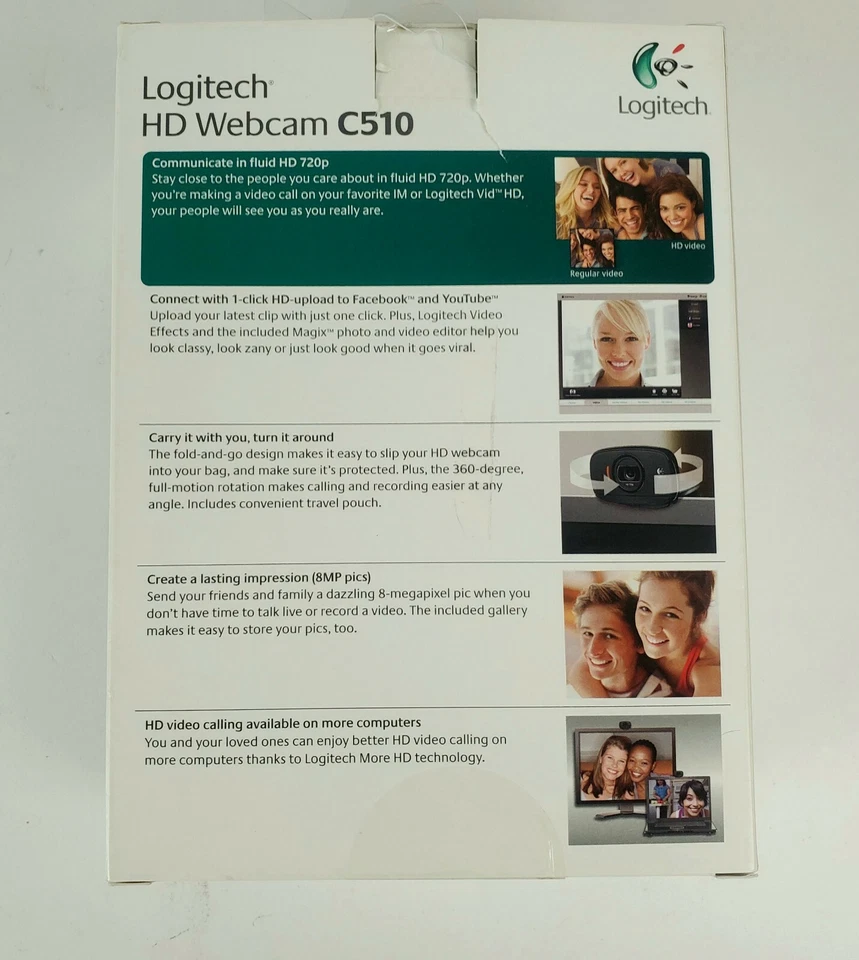 Logitech C510 HD Web Cam BRAND NEW! - Image 2 of 3