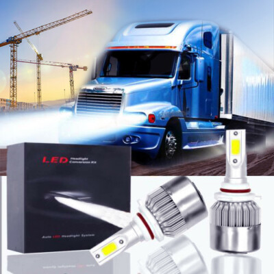 2pc LED Headlight Bulb Conversion Kit For Freightliner Columbia 96-2013 LOW BEAM