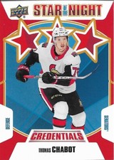 Thomas Chabot #3S-06 - 2019-20 Credentials - 3rd Star of the Night - Veterans