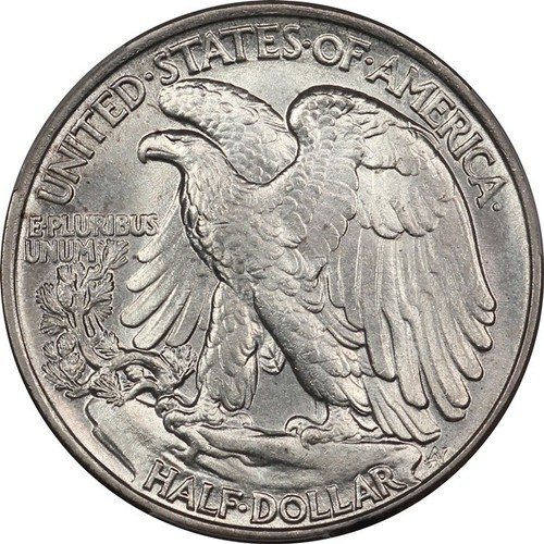 1943 Gemma FDC Walking Liberty mezzo dollaro - PCGS MS65+ - Lucente, bello per grado! - Foto 2 di 4