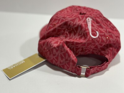 MICHAEL KORS Baseball Cap All Over MK Logo Twill Hat Womens  display picture 3
