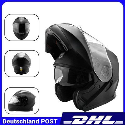 M/L/XL Doppellinse Offroad-Helm Rollerhelm Integralhelm Motorradhelm Klapphelm