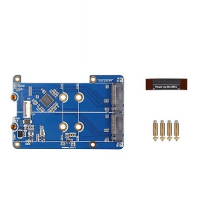 Für Pi5  2280 für  5 PCIe auf M.2 NVMe Dual SSD Adapterboard HAT MPS2280D S4V5