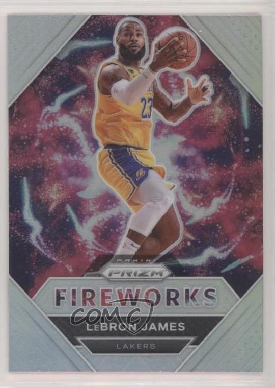 2020-21 Panini Prizm Fireworks Silver Prizm LeBron James #29 1u6