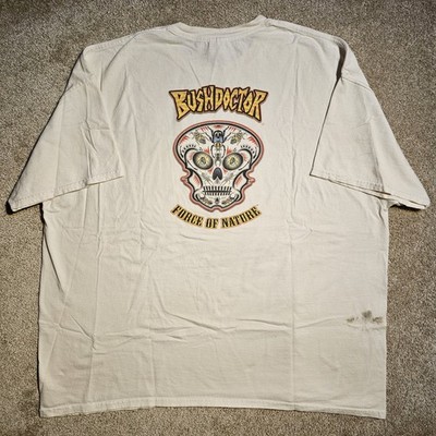 Vintage Y2k FoxFarm Soil Bush Doctor Mens 2XL T-Shirt Garden Grunge 420 Cali Emo
