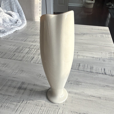 Lenox White & Gold Vase with Gold Trim, Printed Backstamp