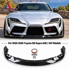 Carbon Fiber Style Front Bumper Lip Kit For Toyota Gr Supra A90 A91 2020-2026