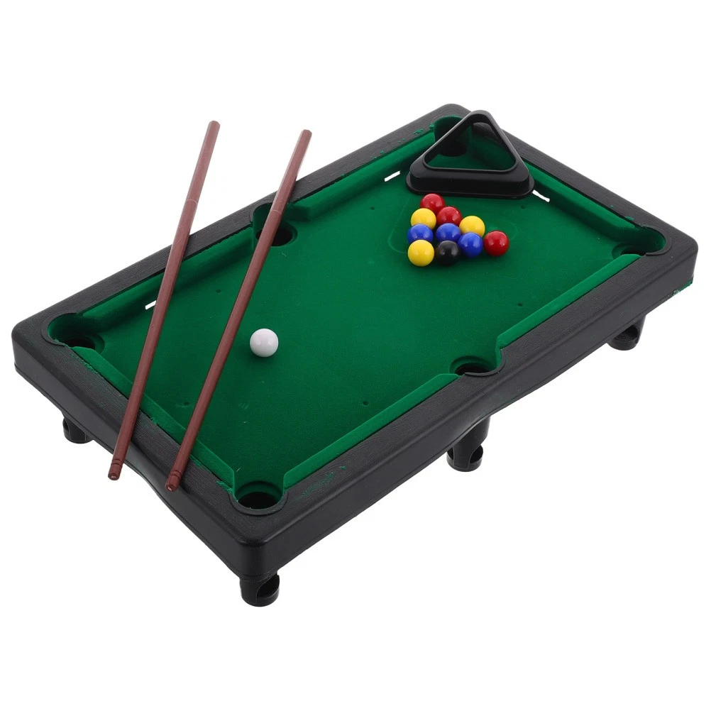 Mini Tabletop Pool Table for Kids Plastic Portable Billiards Play Game