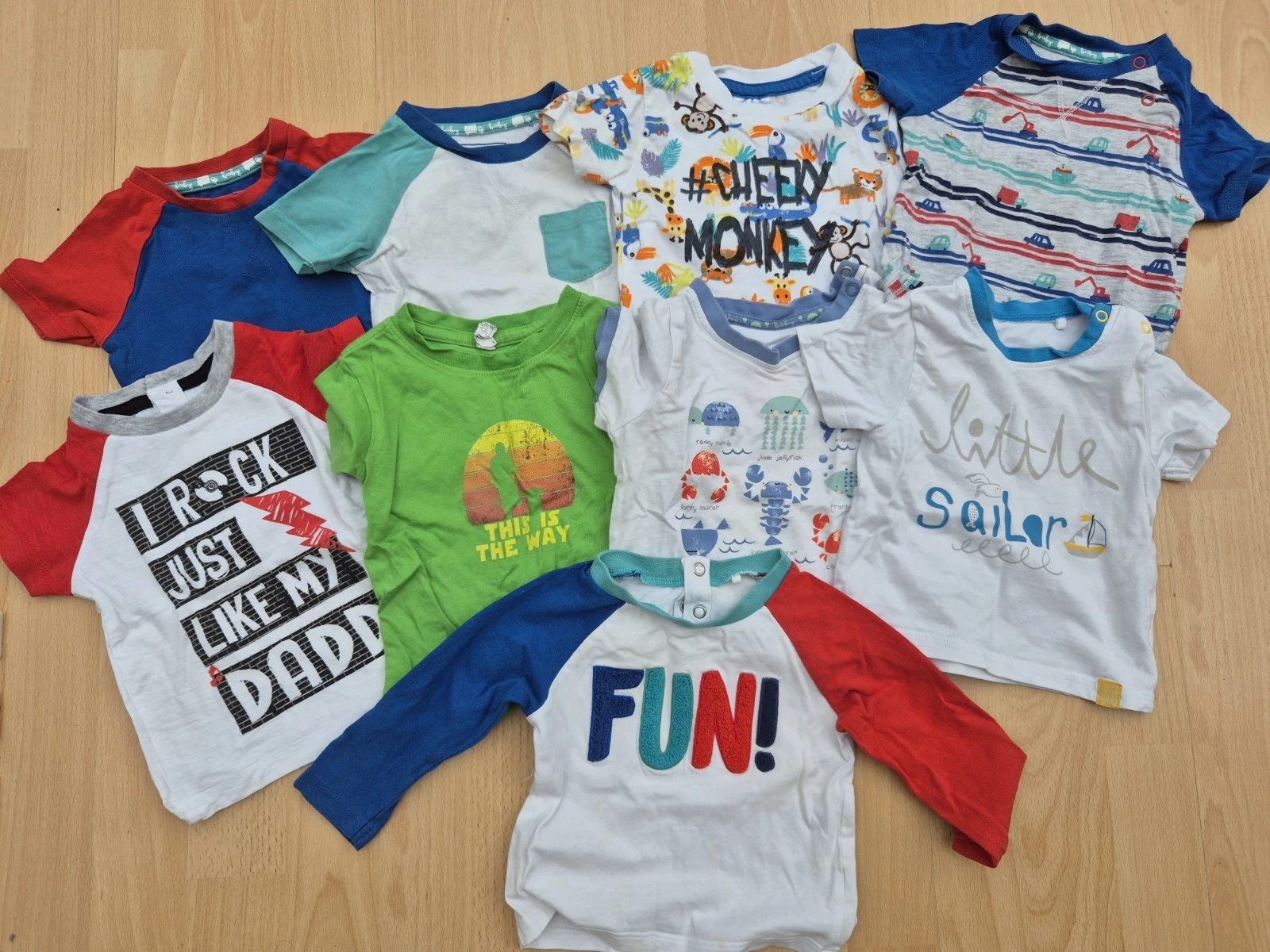 Baby Boy T-shirts Leggings Clothes Bundle 3-6 Months Tops Bottoms