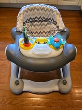 Dream On Me Baby Walker, składany spacer dla niemowląt 2 w 1, szary, żółw