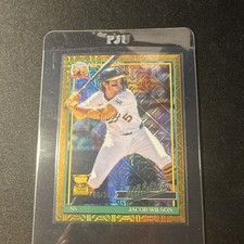 Topps Series 1 Chrome Mojo #91C-35 Jacob Wilson Athletics Gold Refractor /50