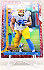 2025 Topps Chrome Football - Tuli Tuipulotu #163 Leather Parallel Chargers