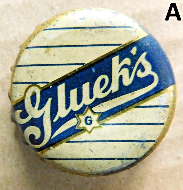 GLUEK'S [A] cork beer bottle cap 1940-55 Minneapolis