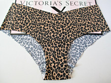 VICTORIA'S SECRET No Show Cheeky Panty XL Leopard VS Sweet Praline Cheetah NWT