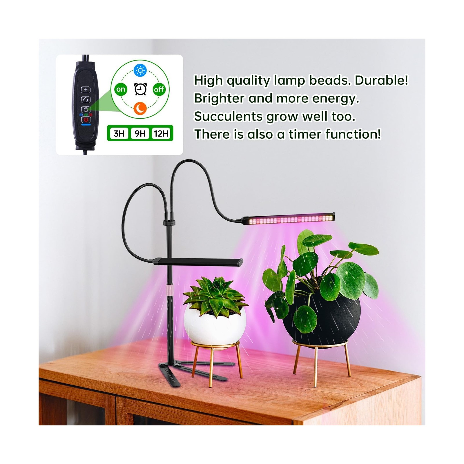 Super-Energy Tabletop LED Grow Lights 9.8"-32"Height Adjustable for... Fast Ship