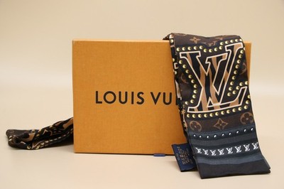 Louis Vuitton M70853 Bandeau World Silk Scarf - Brown | eBay